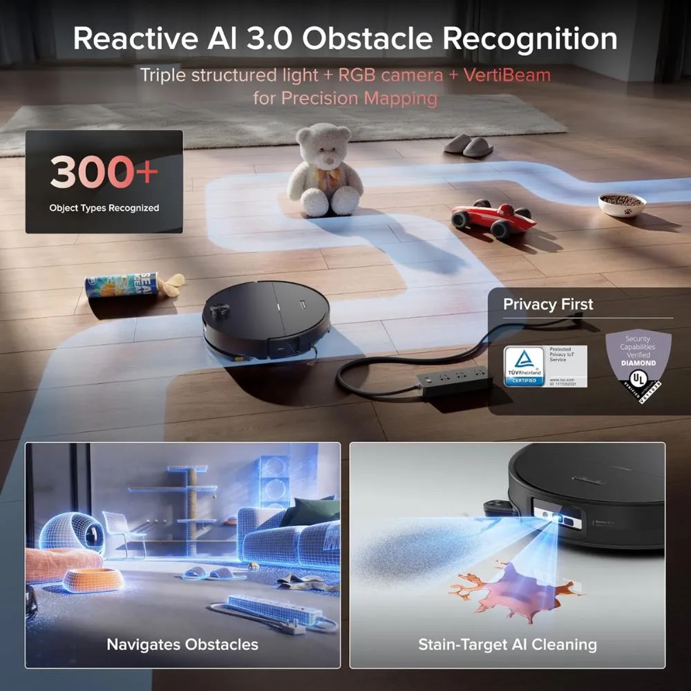 Roborock Saros 20 Sonic Robot Vacuum and Mop