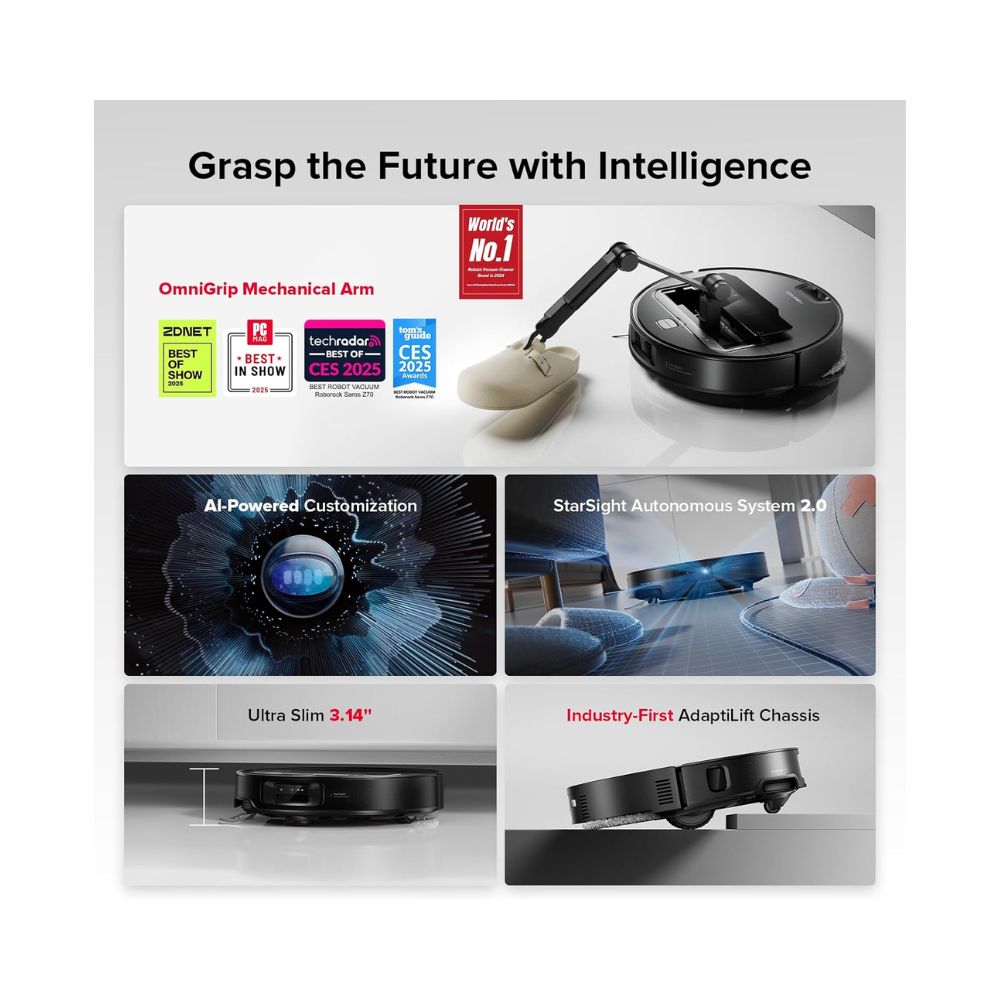 Roborock Saros Z70 Robot Vacuum and Mop