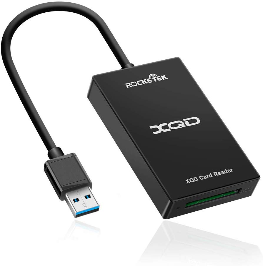 Rocketek XQD Reader. XQD Card Reader Compatible with XQD G-Series &amp; XQD M-Series for Windows/Mac OS. USB 3.0 XQD Memory Card Reader