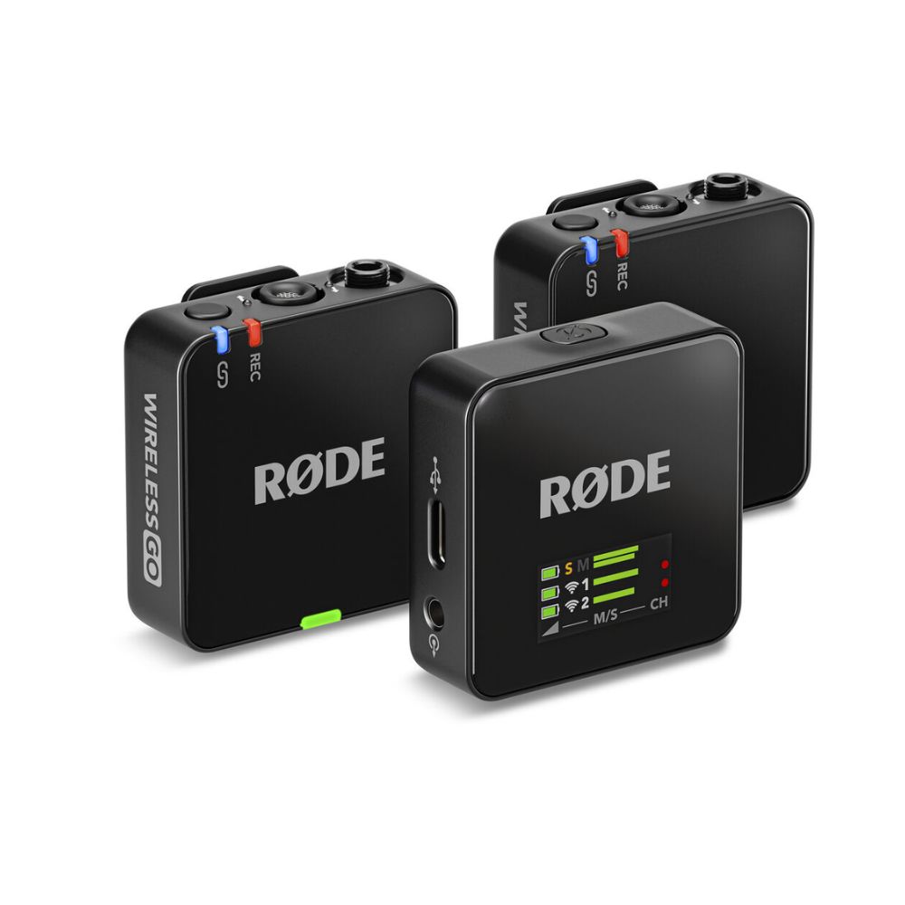 RODE Wireless GO Gen 3 2-Person Compact Digital Wireless Microphone System – Recorder (2.4 GHz)