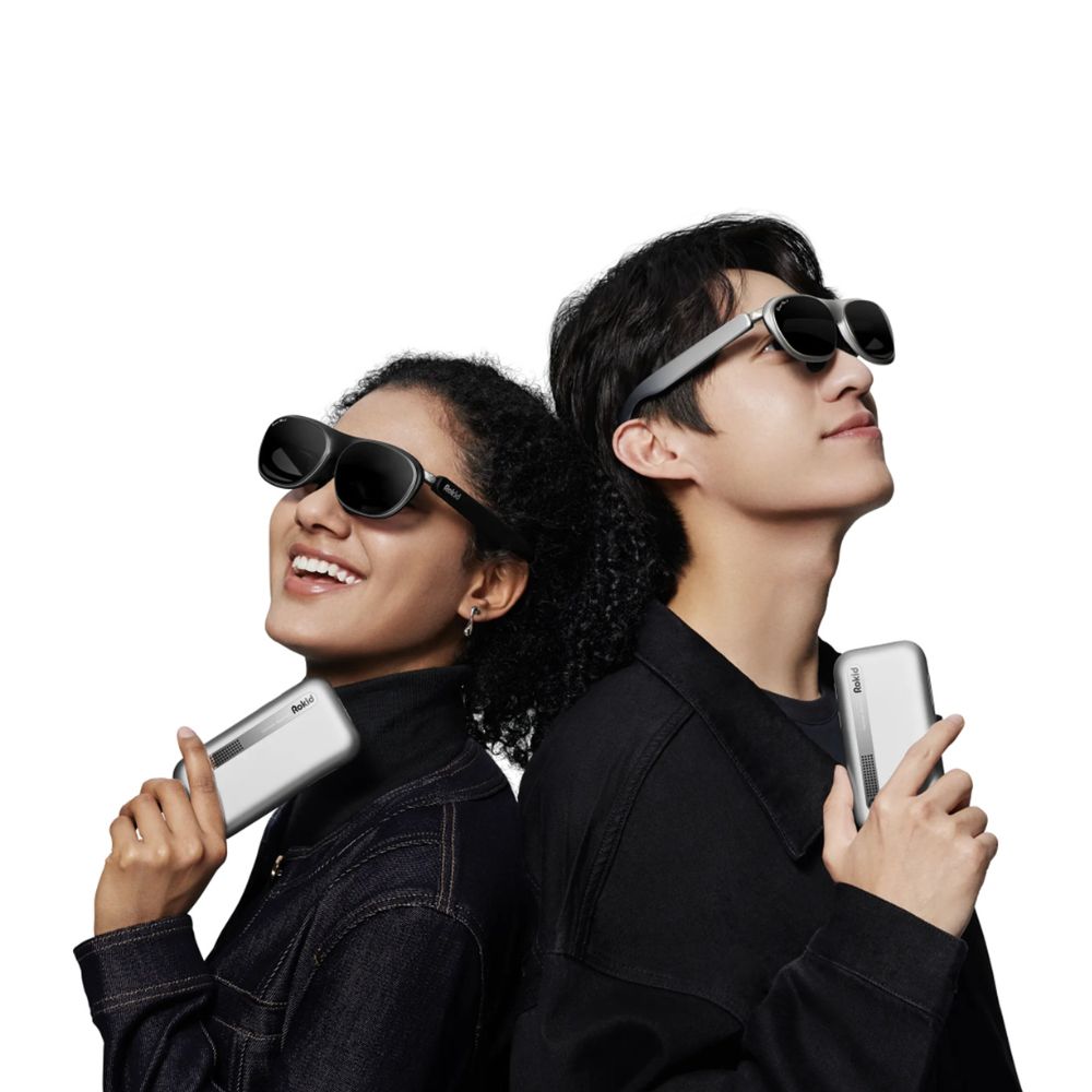 Rokid Max 2 AR Glasses with Station 2 – Silver