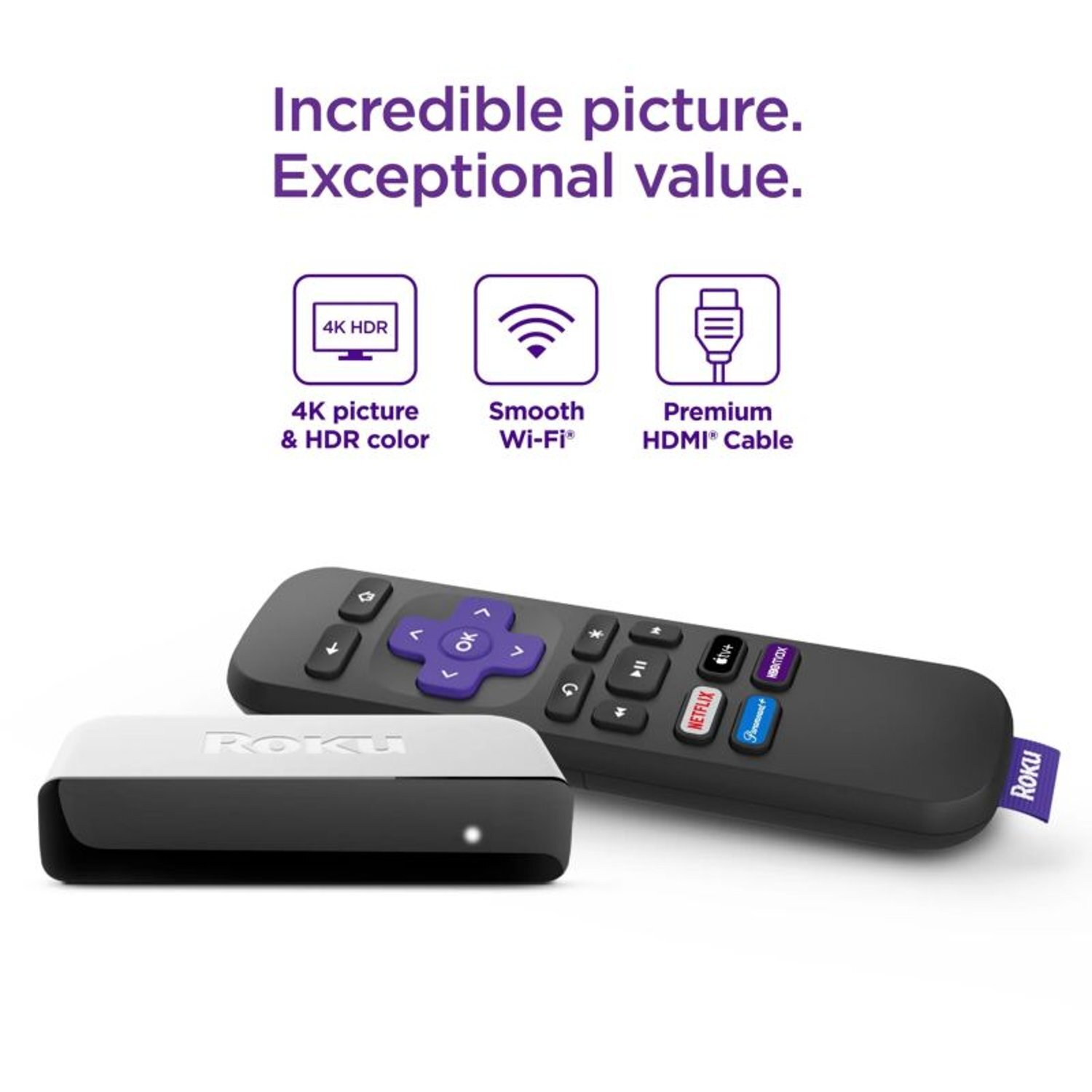 Roku Premiere 4K/HDR Streaming Media Player