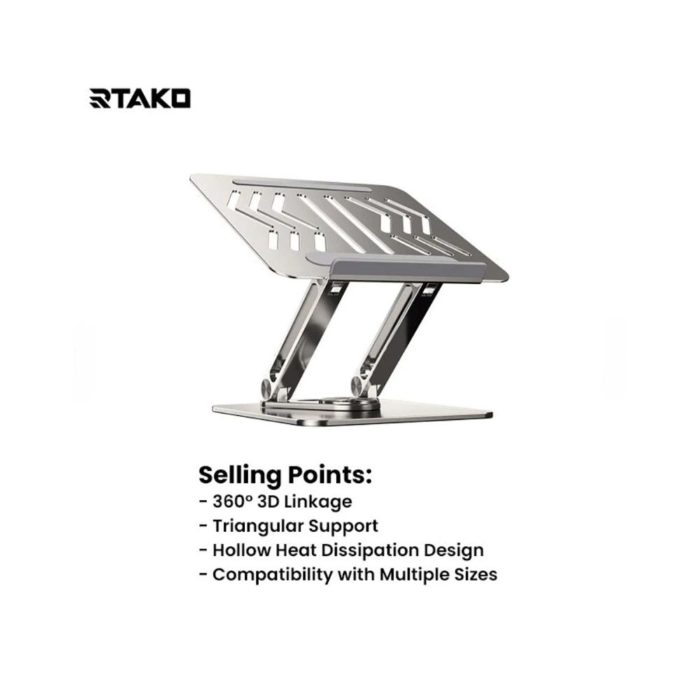 Rtako Laptop Stand With Rotating Base RS-CP84
