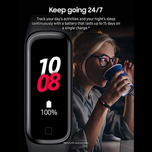 Samsung Galaxy Fit 2 Bluetooth Fitness Tracking Smart Band