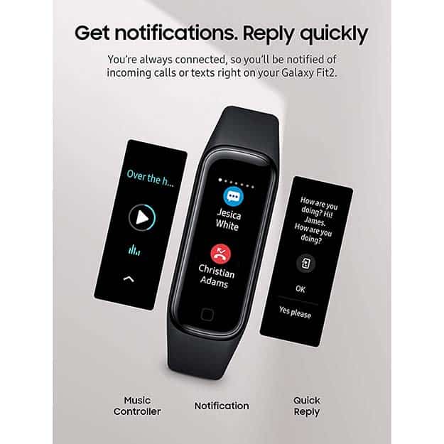 Samsung Galaxy Fit 2 Bluetooth Fitness Tracking Smart Band
