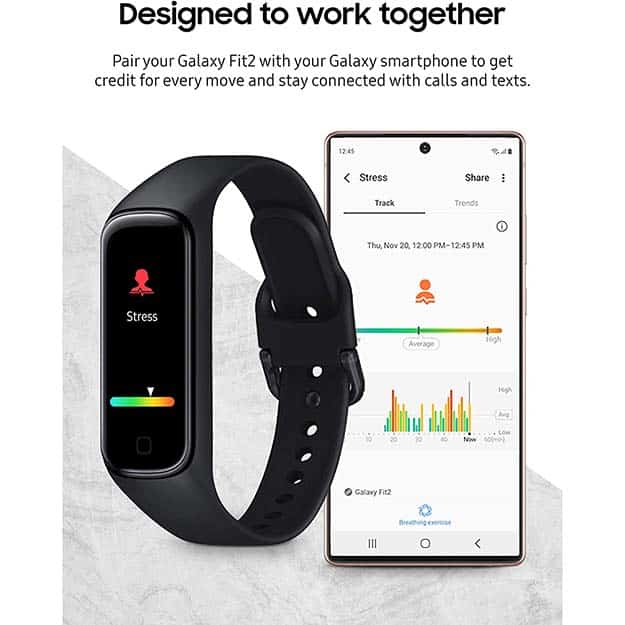 Samsung Galaxy Fit 2 Bluetooth Fitness Tracking Smart Band