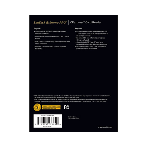 SanDisk Card Reader Extreme PRO CFexpress Type B