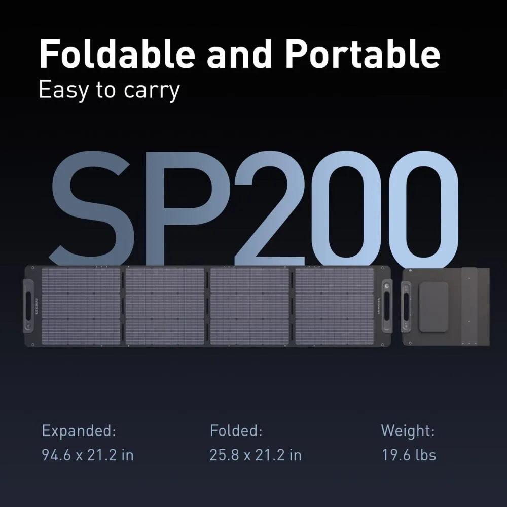 Segway SP200 Solar Panel 200W Portable Power