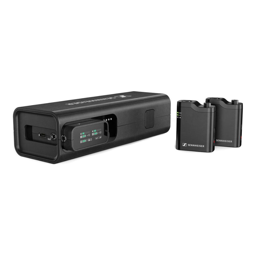 Sennheiser Profile 2-Person Clip-On Wireless Audio System/Recorder for Camera &amp; Smartphone (2.4 GHz)