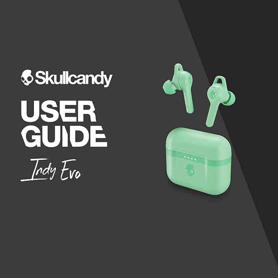 Skullcandy Indy Evo True Wireless In-Ear Earbuds – True Black/Pure Mint
