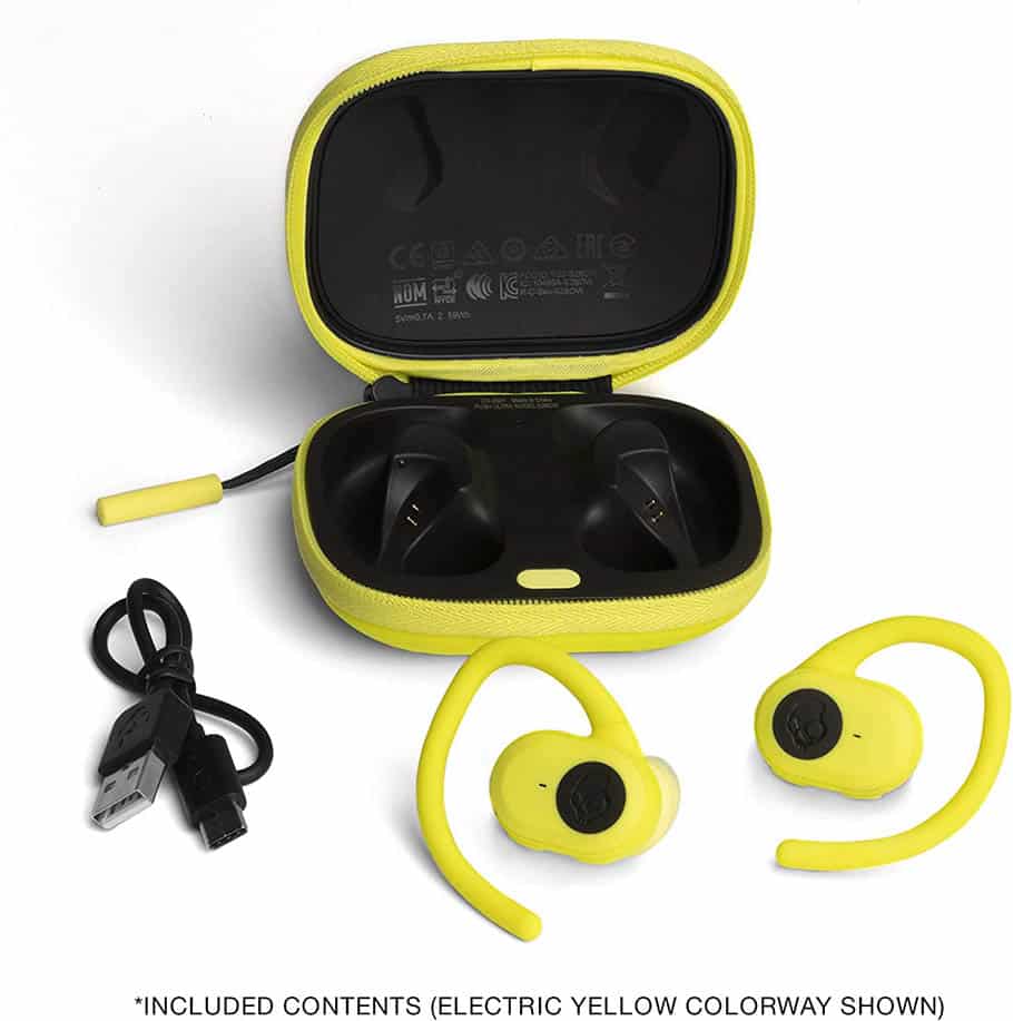 Skullcandy Push Ultra True Wireless In-Ear Earbuds – True Black/Electric Yellow