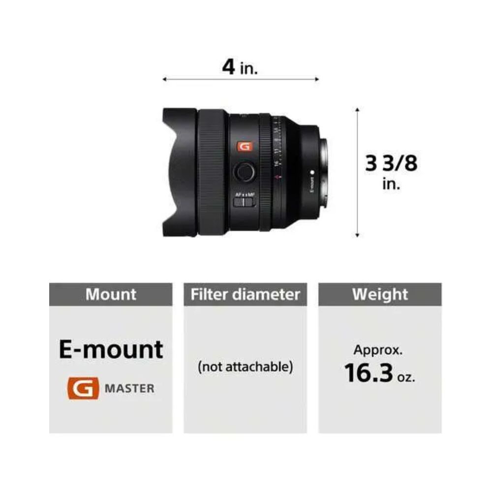 Sony FE 14mm f/1.8 GM Lens