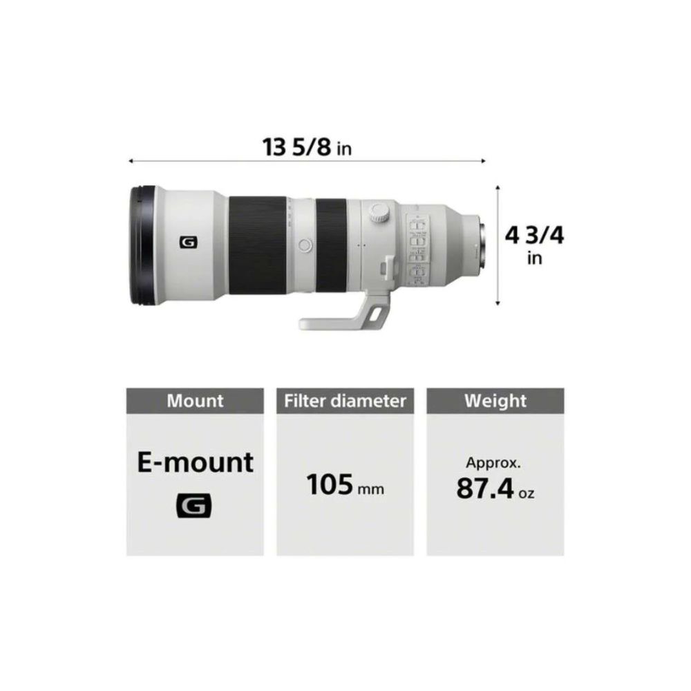 Sony FE 400-800mm f/6.3-8 G OSS Lens (Sony E)