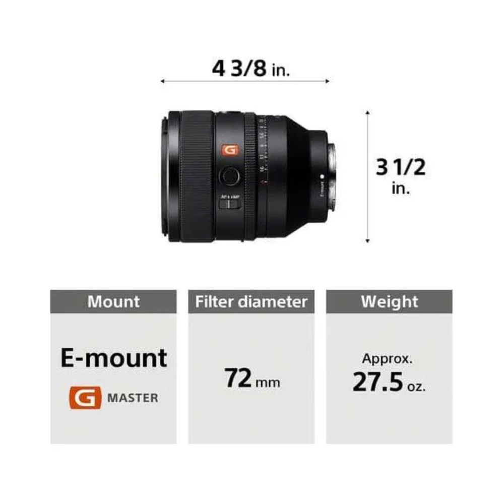 Sony FE 50mm f/1.2 GM Lens