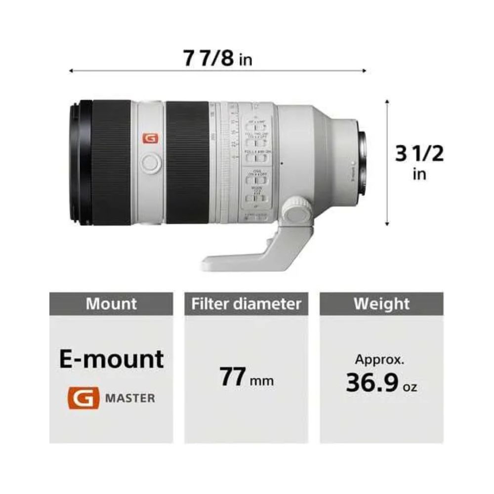 Sony FE 70-200mm f/2.8 GM OSS II Lens