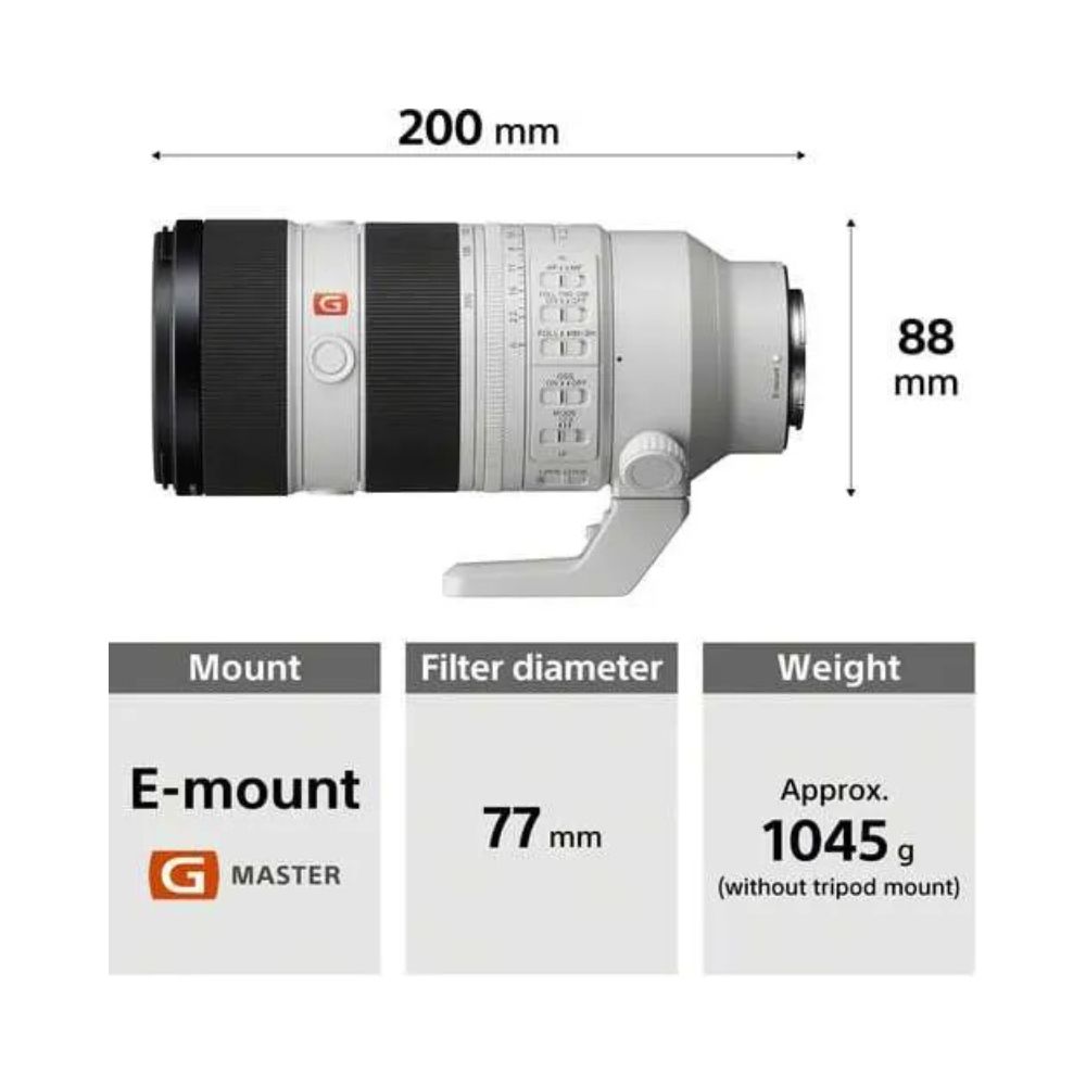 Sony FE 70-200mm f/2.8 GM OSS II Lens