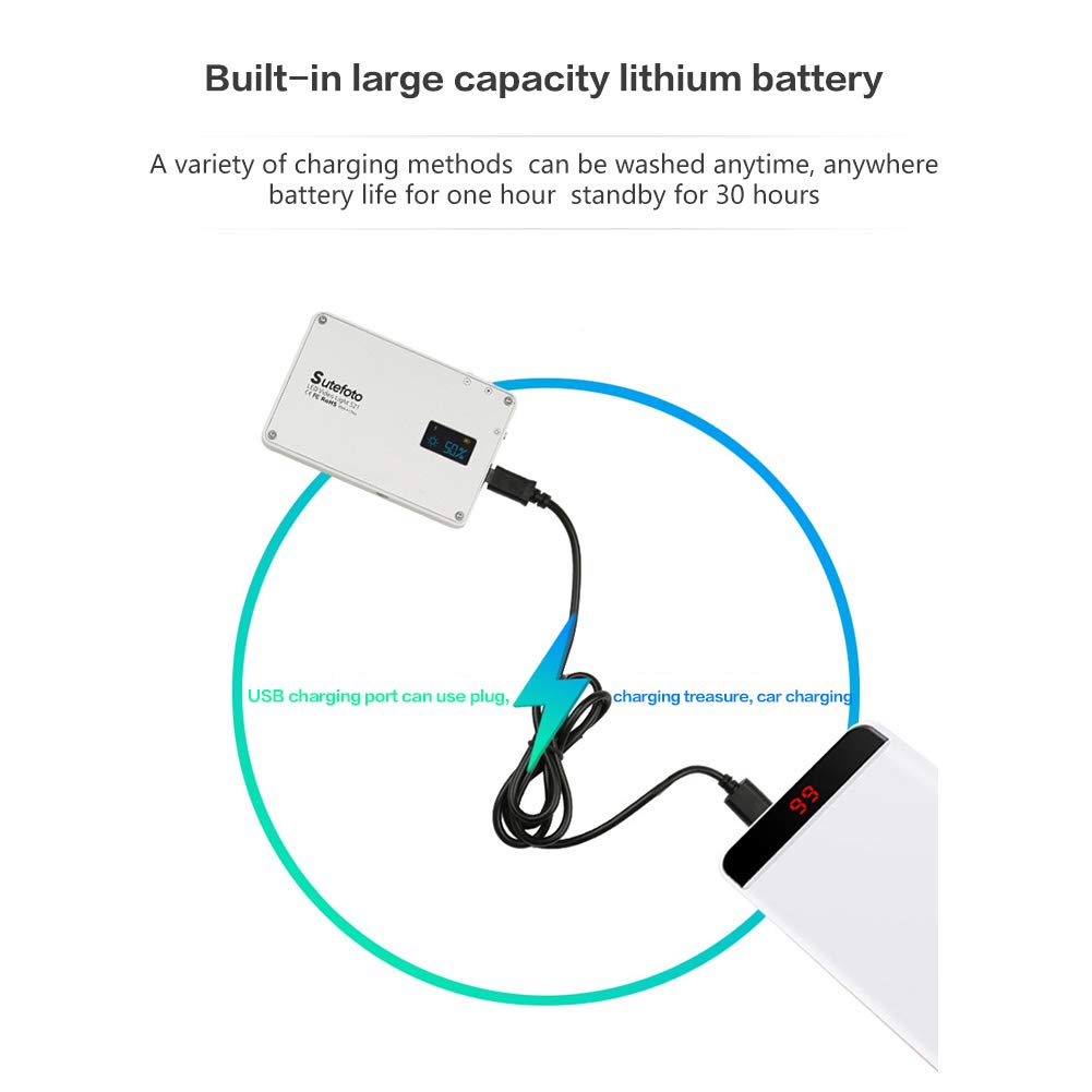 Sutefoto Portable Camera Photo Led Light With LCD LED Video Light S21