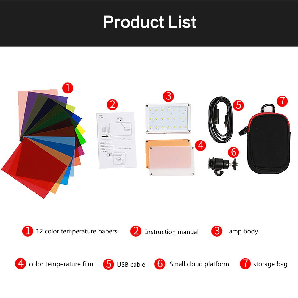 Sutefoto Portable Camera Photo Led Light With LCD LED Video Light S21