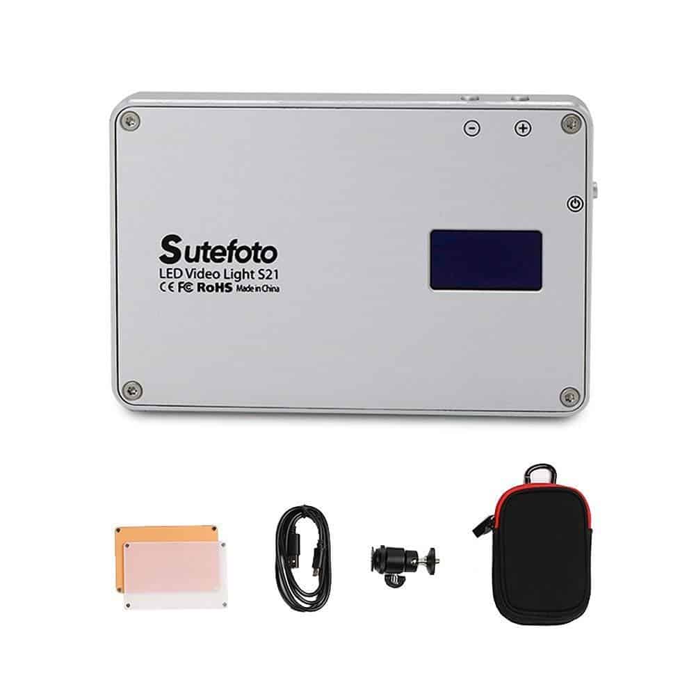 Sutefoto Portable Camera Photo Led Light With LCD LED Video Light S21