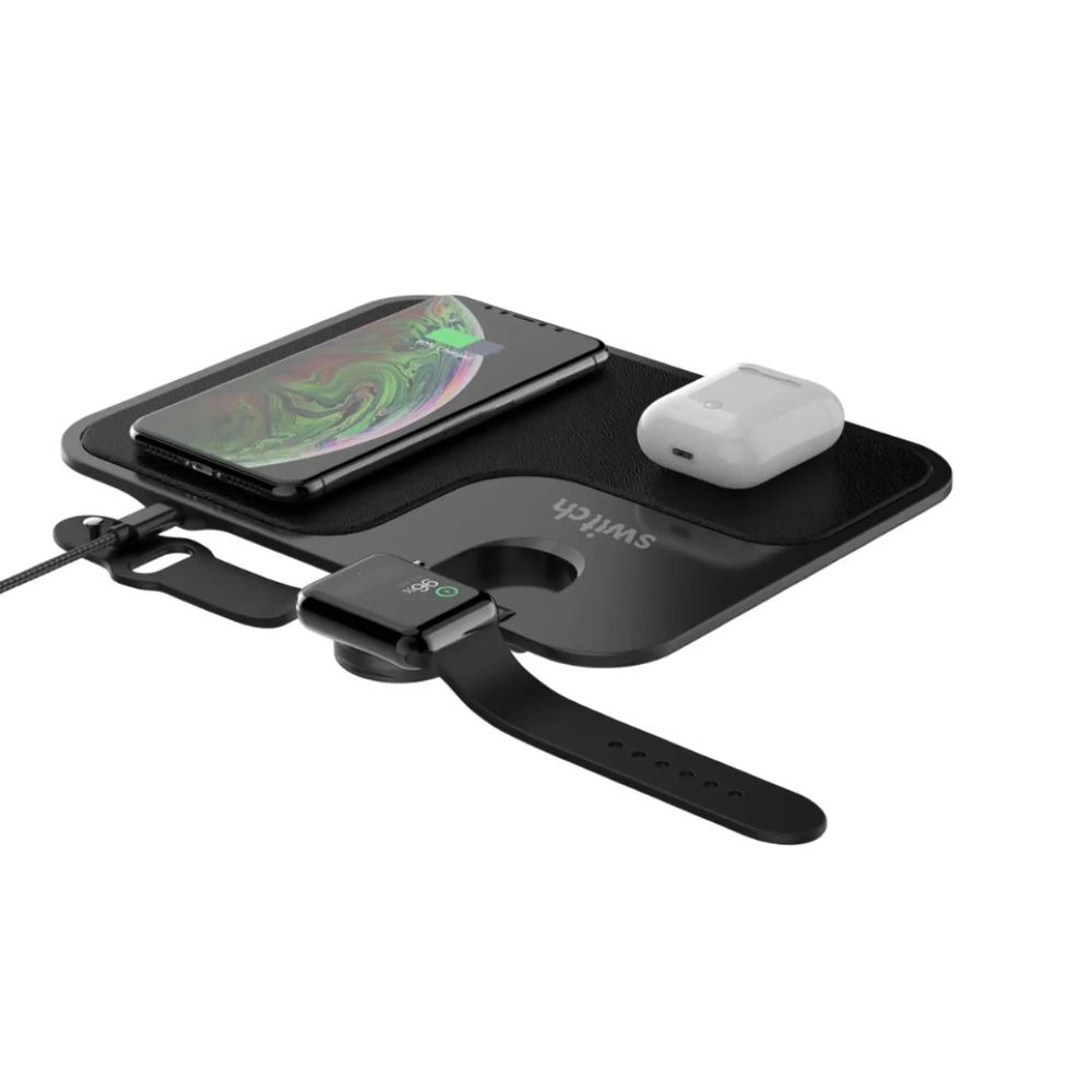 Switch 3-in-1 Wireless Charging Station – Black
