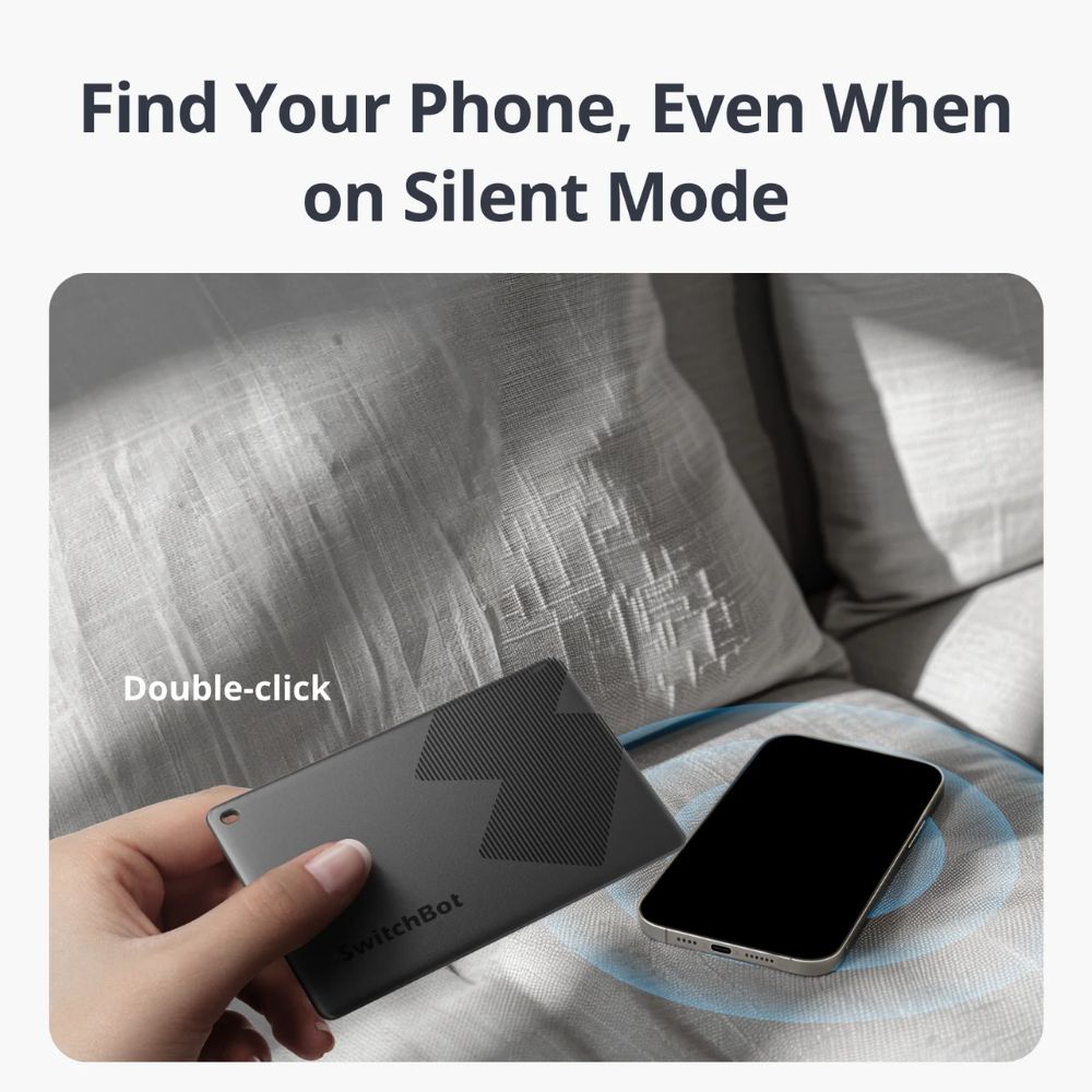 SwitchBot Wallet Finder Card | Apple Find My Compatible Bluetooth Tracker