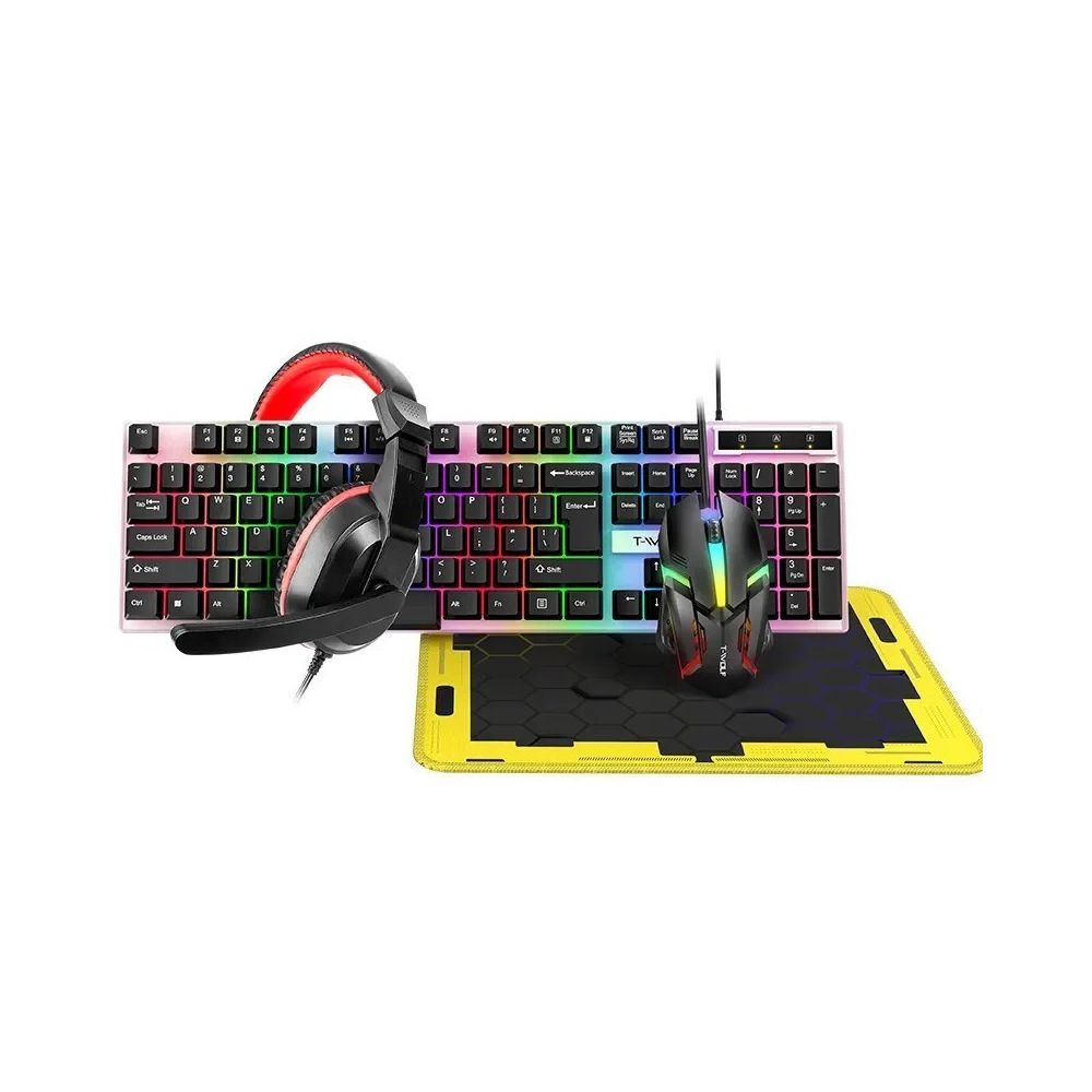 T-Wolf TF-240 Wired Gaming Combo 4in1