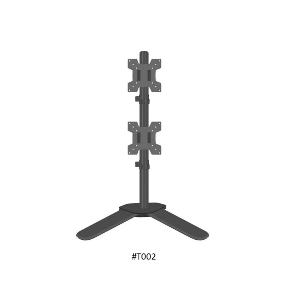 T002 Adjustable Vertical Dual Monitor Arm