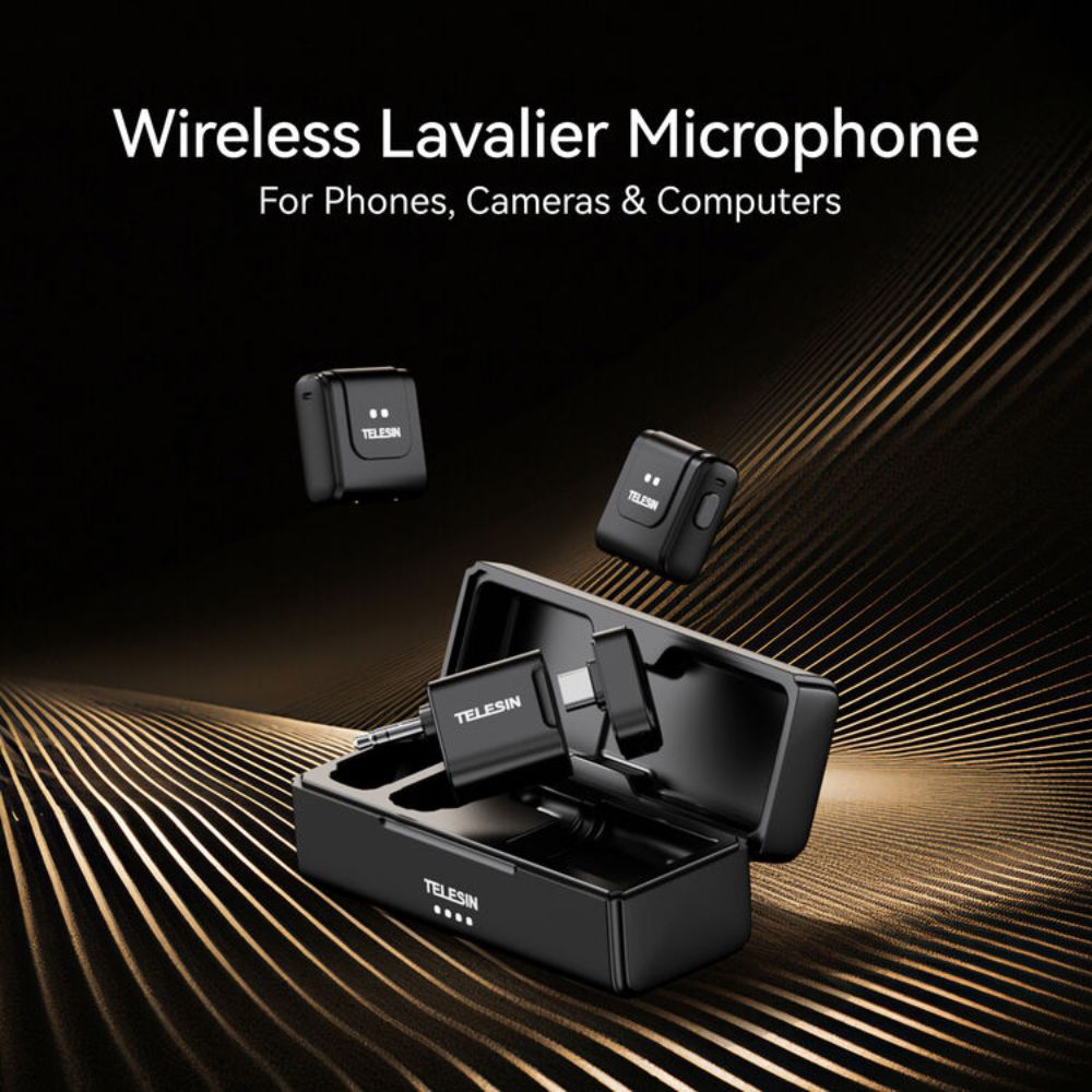 TELESIN 2-Person Wireless Mic System (USB-C &amp; 3.5mm)