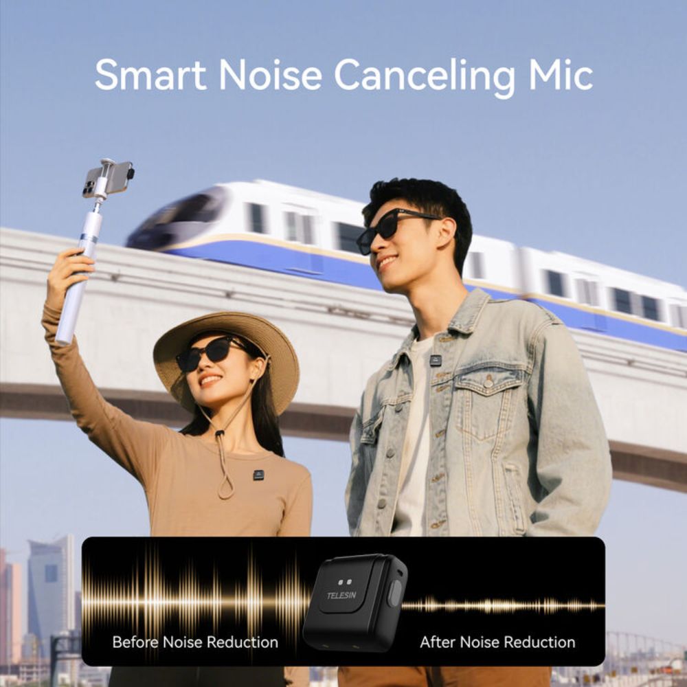 TELESIN 2-Person Wireless Mic System (USB-C &amp; 3.5mm)