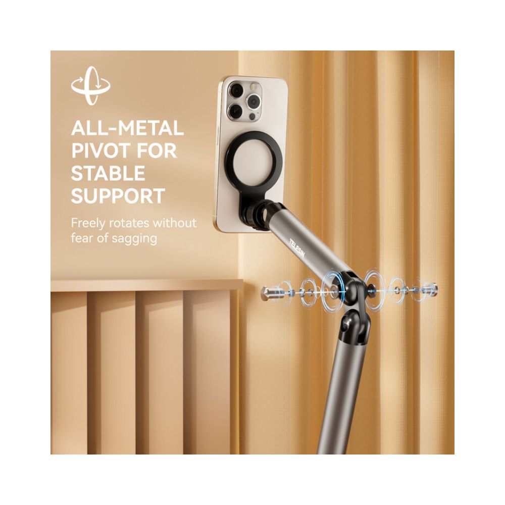 TELESIN Desktop Phone Stand Articulating Arm with MagSafe