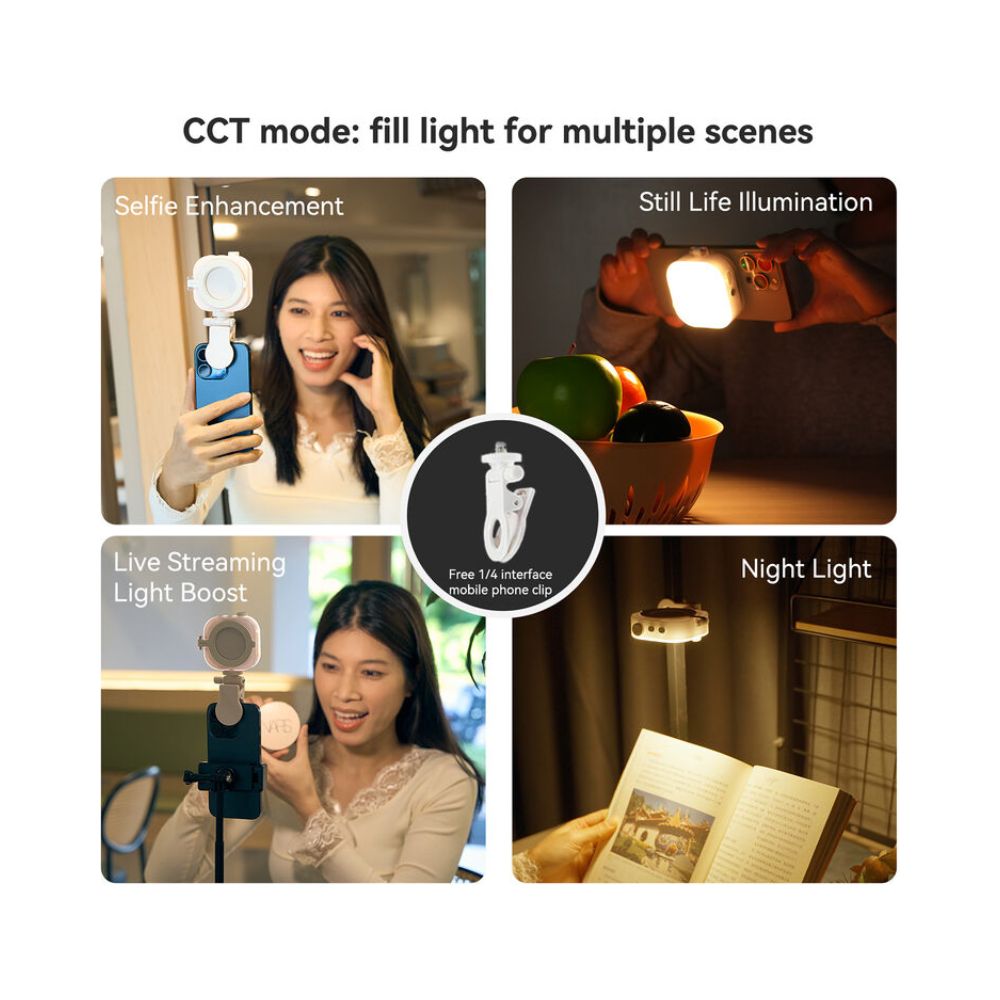 TELESIN Magnetic Ice Cube RGB Light for Magnetic Smartphones