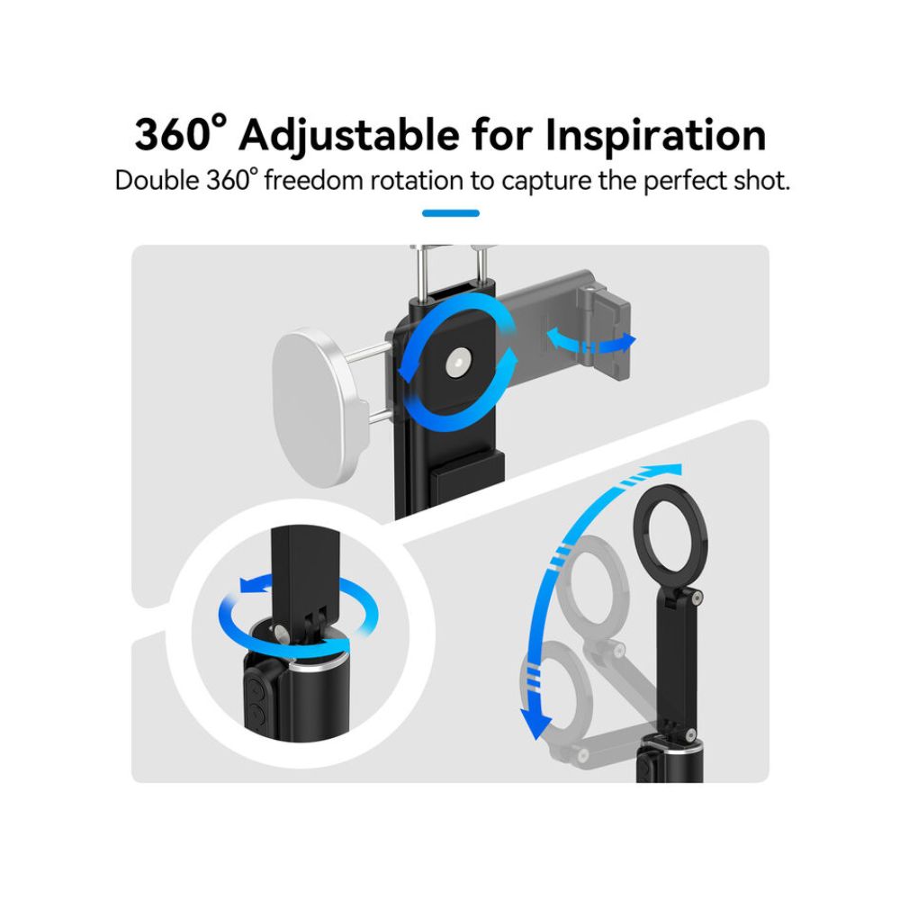TELESIN Travel Phone Holder with Magnetic Phone Mount