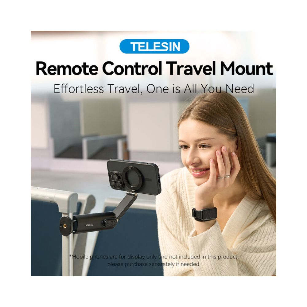 TELESIN Travel Phone Holder with Magnetic Phone Mount