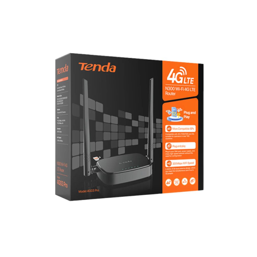 Tenda 4G03 Pro N300 4G LTE Router