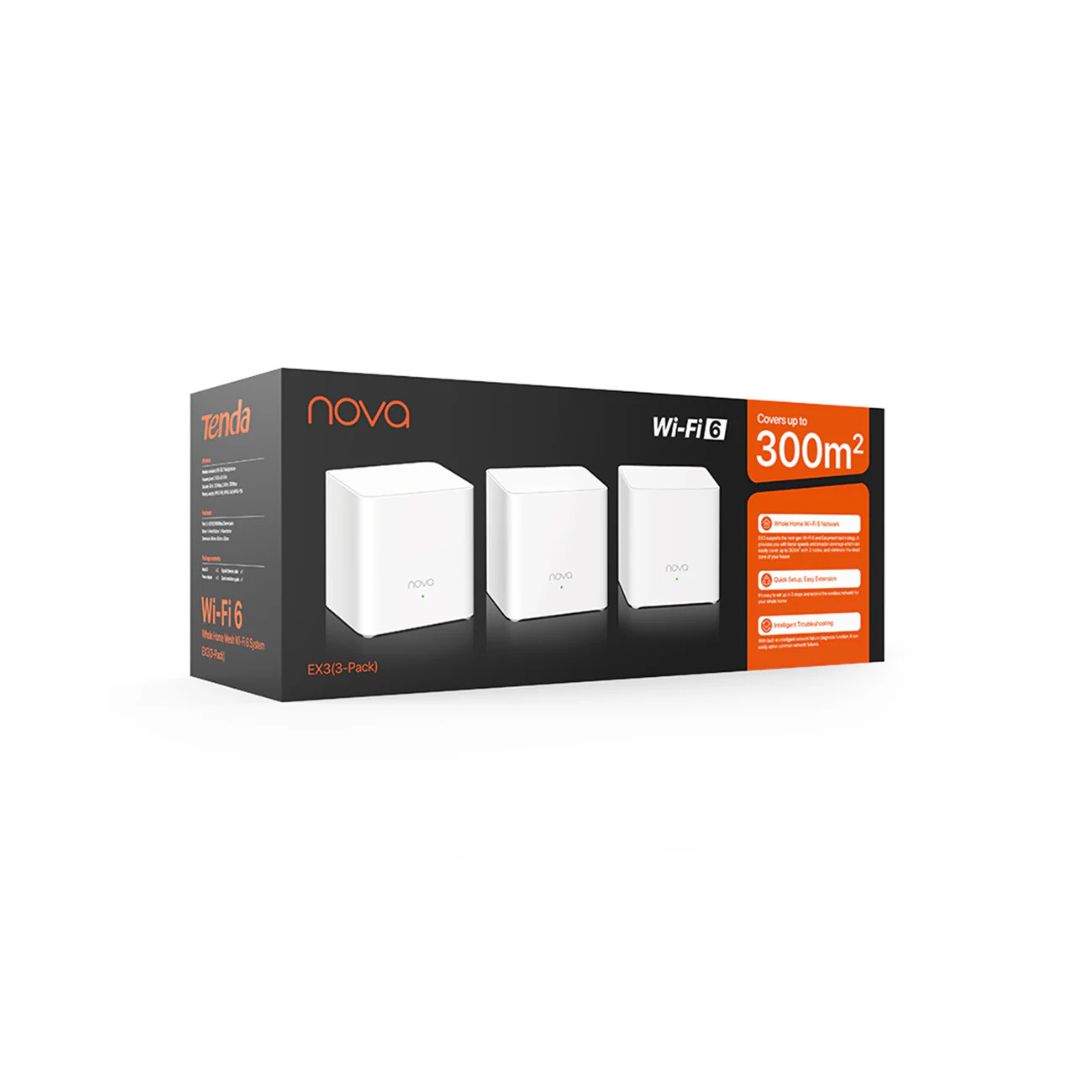 Tenda MX3 AX1500 Wi-Fi 6 Mesh System 3-Pack