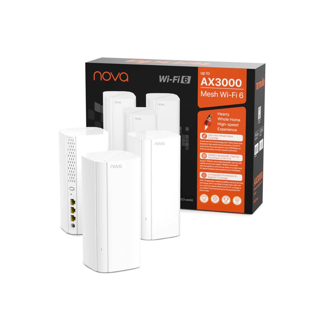 Tenda Nova EX12 AX3000 3-Pack Mesh WiFi System