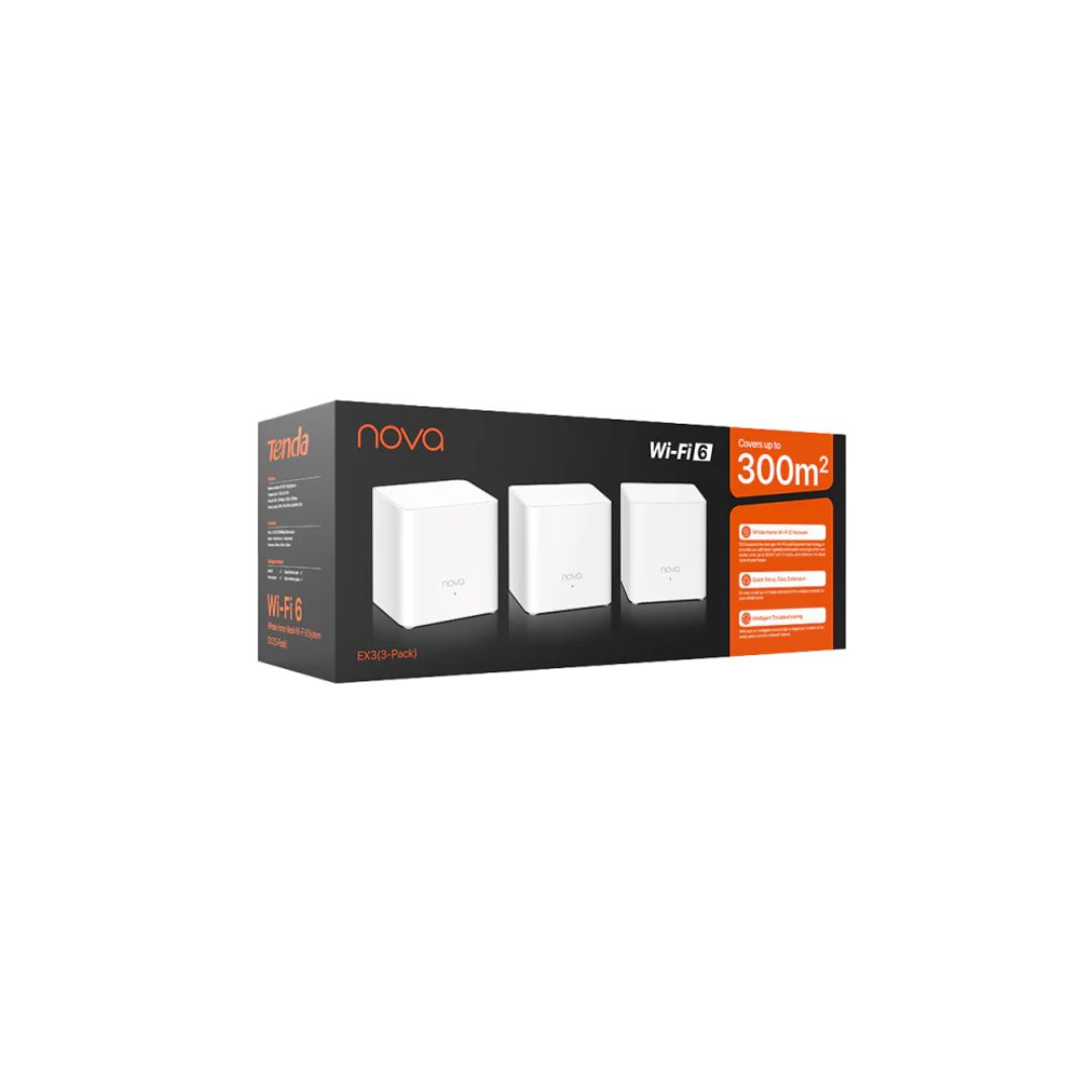 Tenda Nova EX3 AX1500 3-Pack Mesh WiFi-6 System