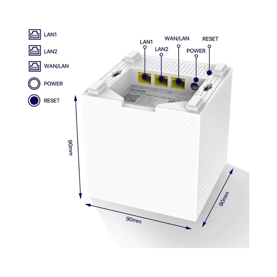 Tenda Nova MW12 AC2100 Tri-Band Mesh System (3-Pack)