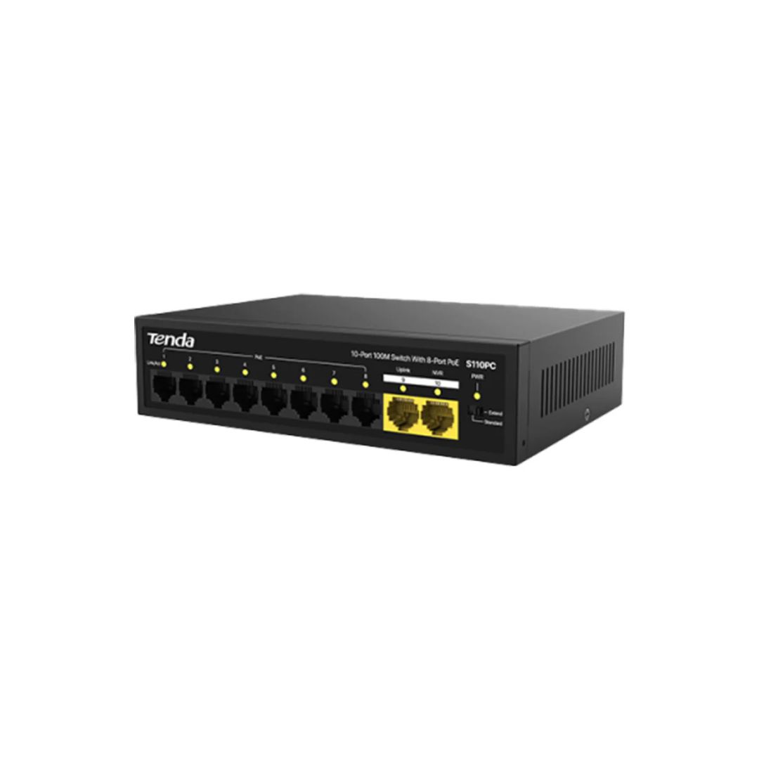 Tenda S110PC 10-Port 100M Lite PoE Switch