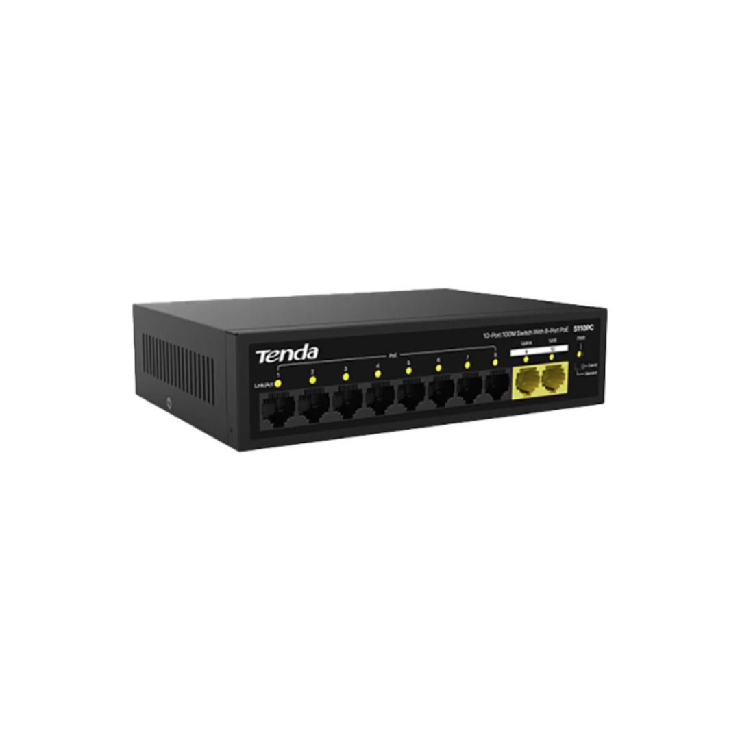 Tenda S110PC 10-Port 100M Lite PoE Switch