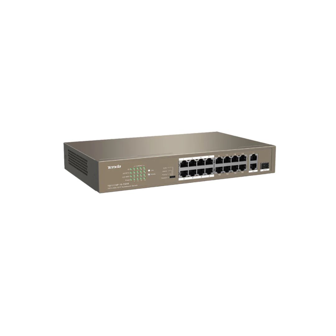 Tenda TEF1118P-16-150W 18-Port Smart PoE Switch