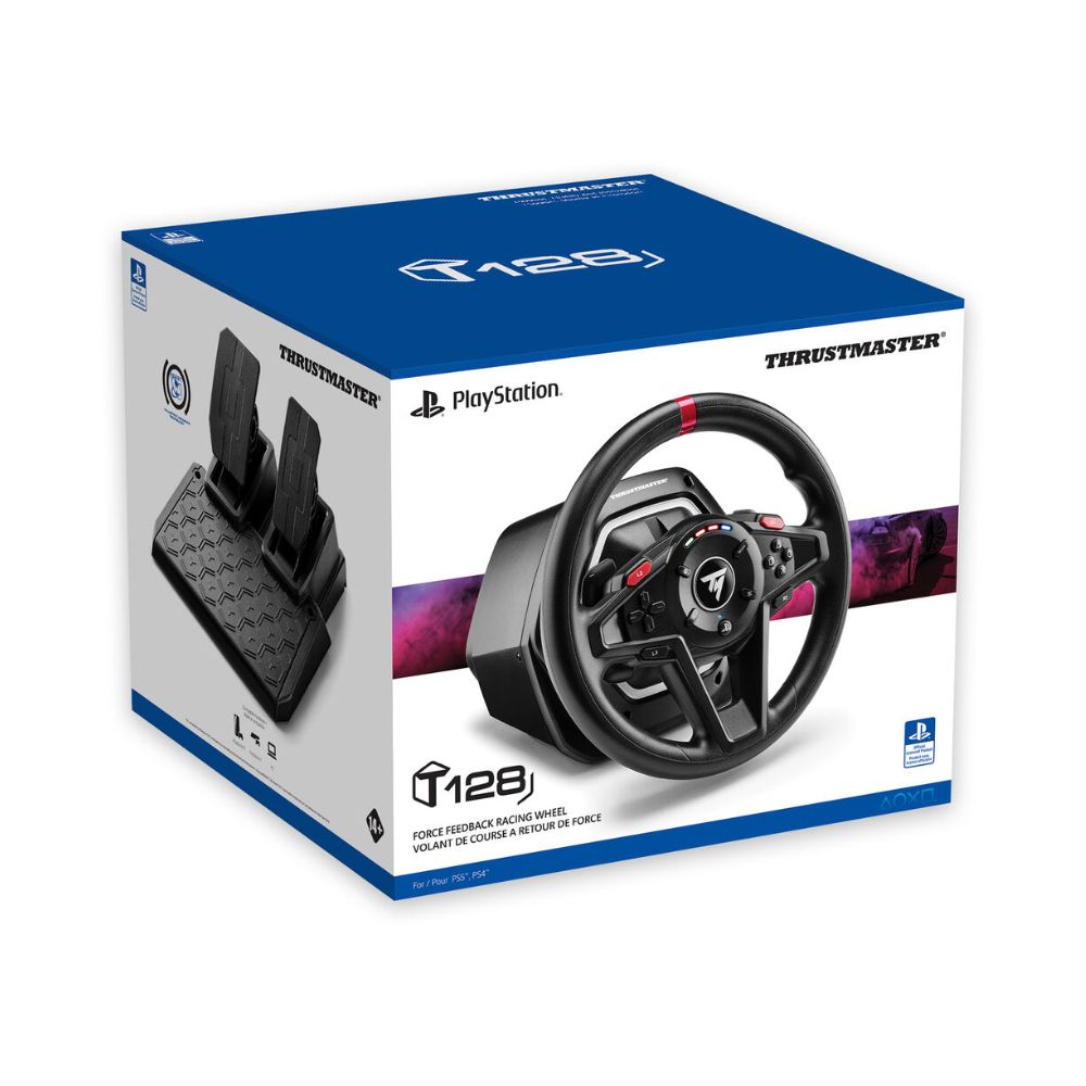 Thrustmaster T128 Racing Wheel and Pedal Set for Playstation 4/5 & PC