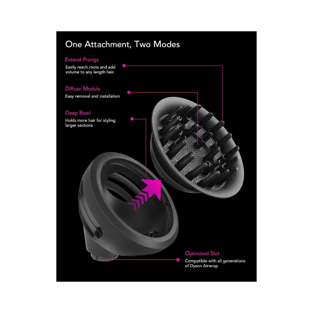 TOSAGE Dyson Wave + Curl Diffuser Attachment
