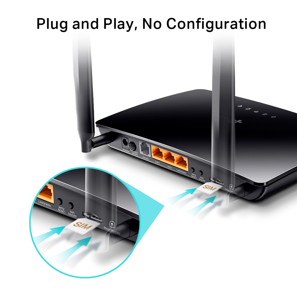 Tp-link N300 4G LTE Telephony WiFi Router