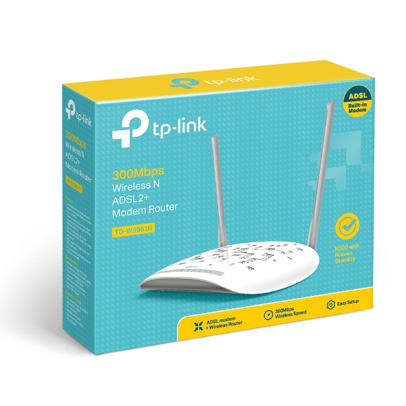 Tp-link TD-W8961N 300Mbps Wifi ADSL2+ Modem Router