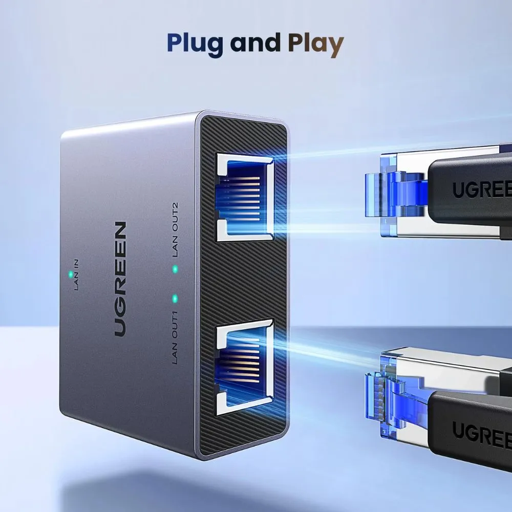 UGREEN 1 to 2 1000Mbps LAN Splitter