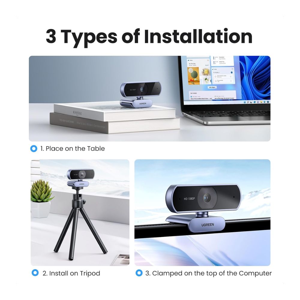 UGREEN 1080P Webcam with Microphone