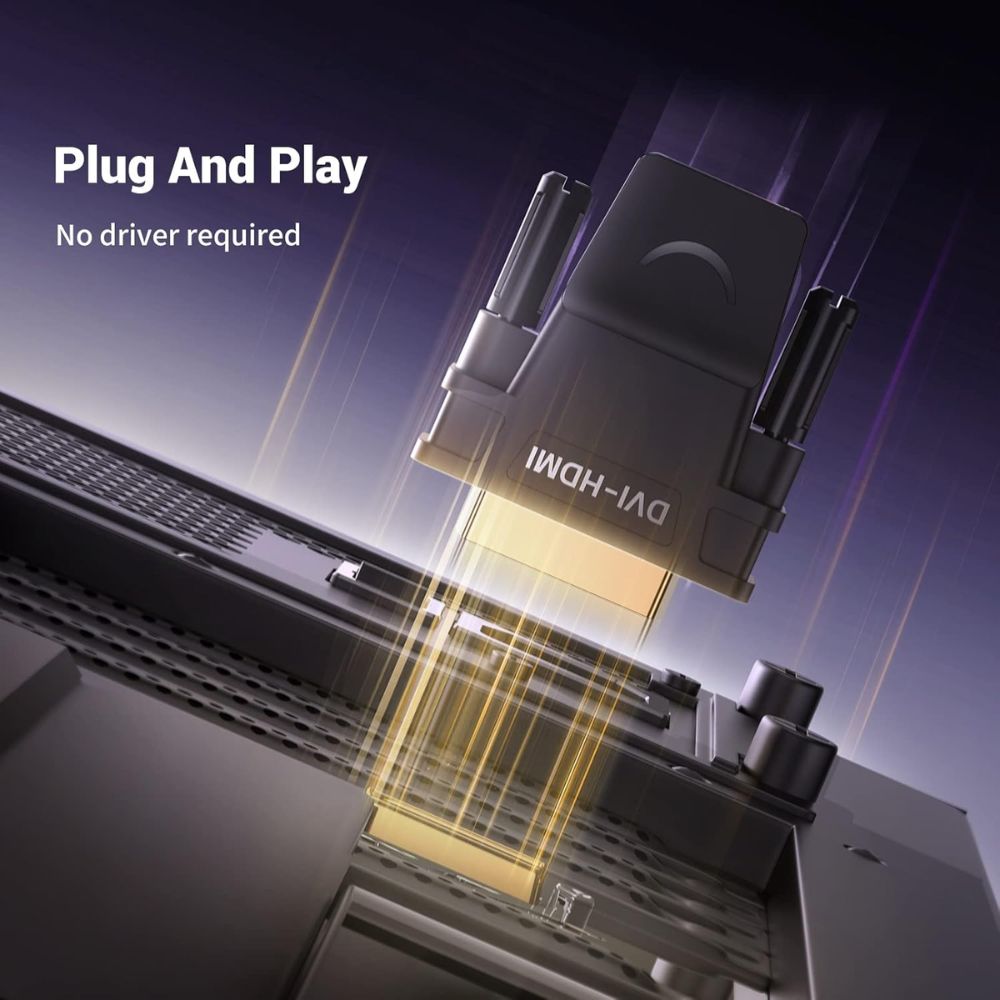 Ugreen 20124 DVI 24+1 Male to HDMI Female Adapter Visit the UGREEN Store