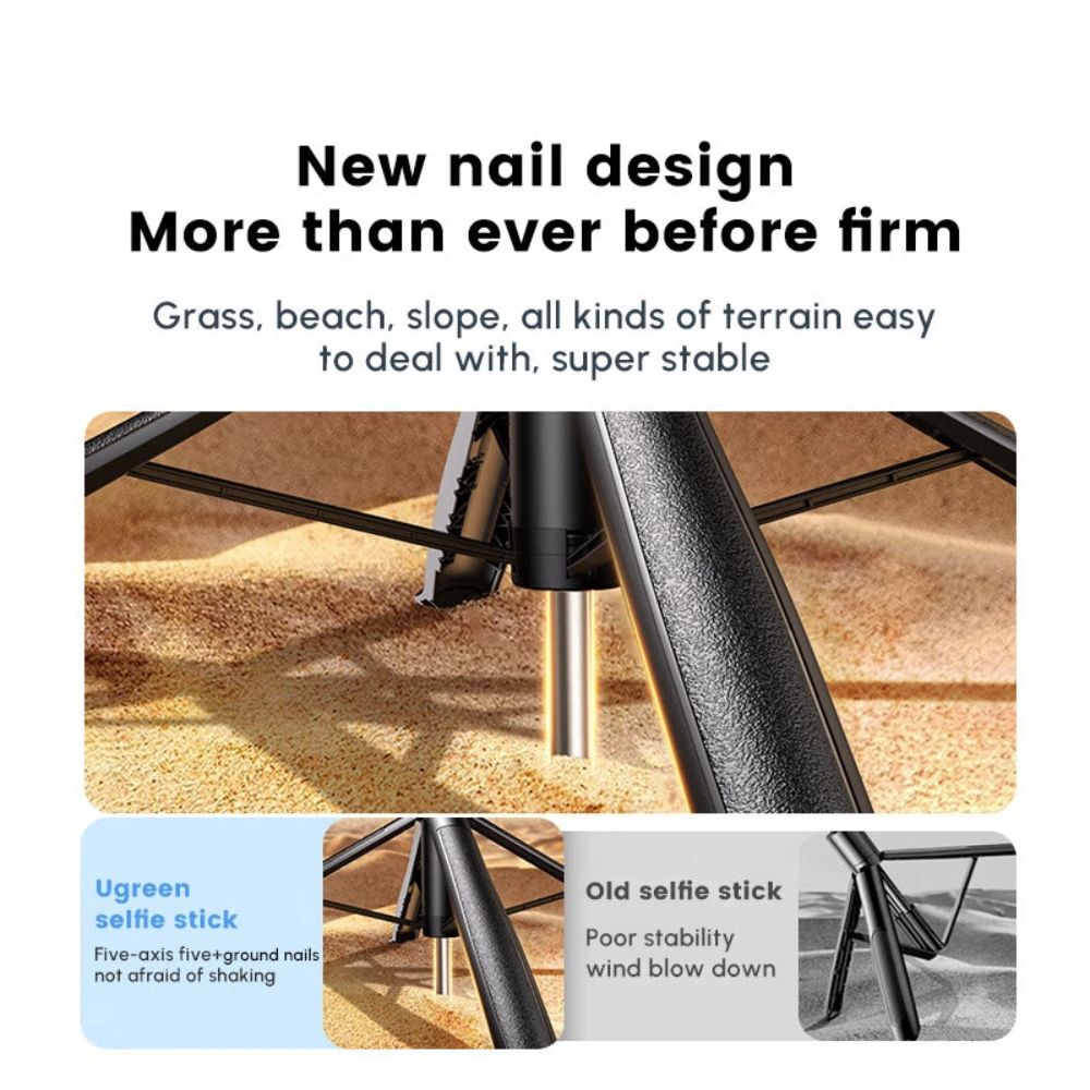 UGREEN 4-Leg Bluetooth Selfie Stick With Tripod Stand