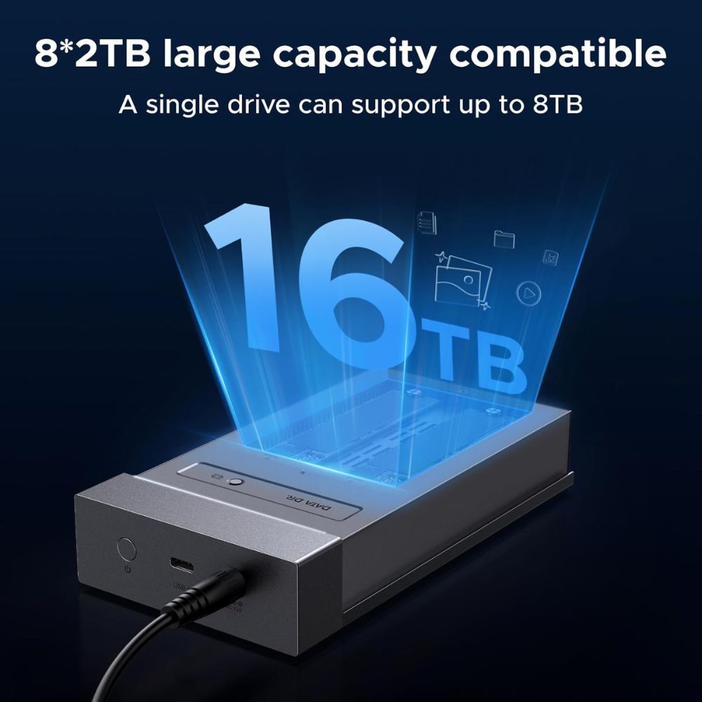 UGREEN 40Gbps Dual-Bay M.2 NVMe SSD Enclosure RAID
